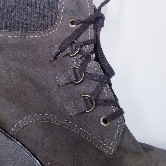 Gabor | Suede Wedge Ankle Boots, Brown‎ size 9 - Picture 5 of 11
